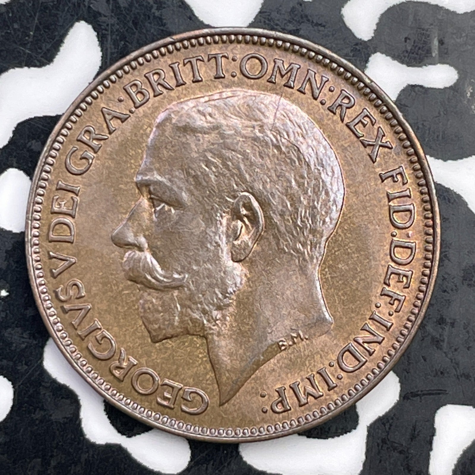 1922 Great Britain 1 Farthing Lot#F3394 High Grade! Beautiful!