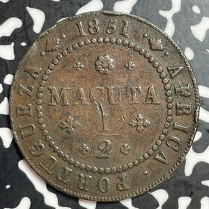 1851 Angola 1/2 Macuta Half Macuta Lot#T1209