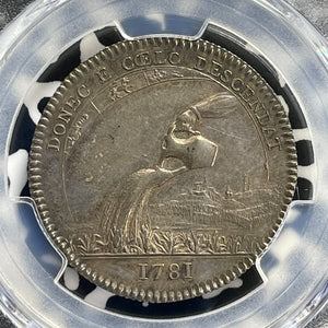 1781 France Paris Philanthropist House Jeton PCGS AU58 Lot#G1028 Silver!