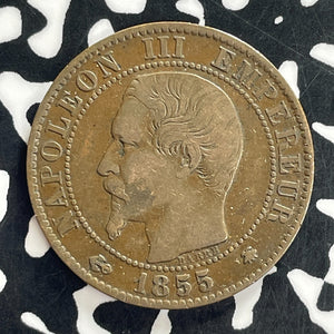 1855-BB France 5 Centimes Lot#C1242