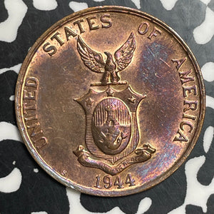 1944-S U.S. Philippines 1 Centavo Lot#T2560 High Grade! Beautiful!