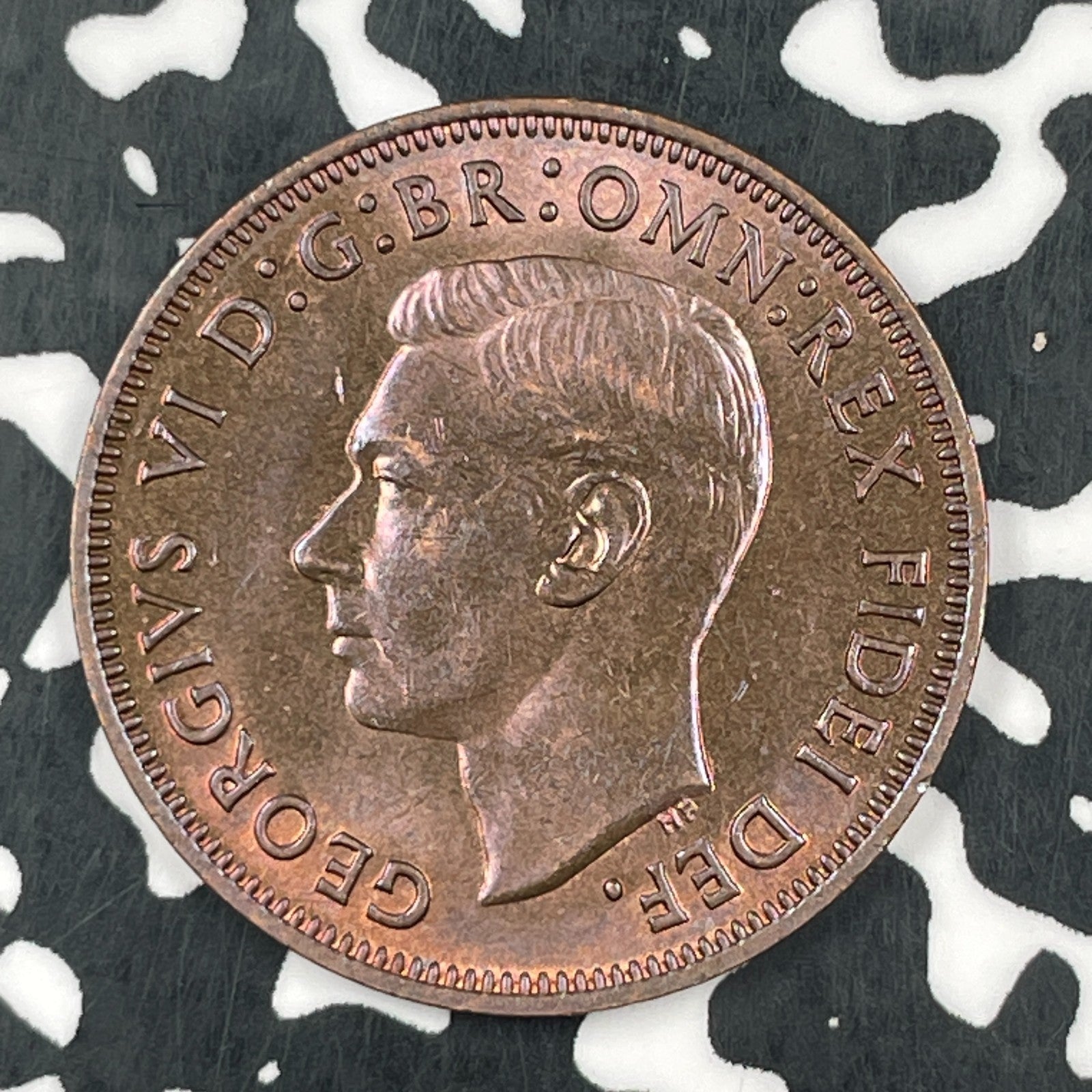 1952 Great Britain 1/2 Penny Half Penny Lot#F5119 High Grade! Beautiful!