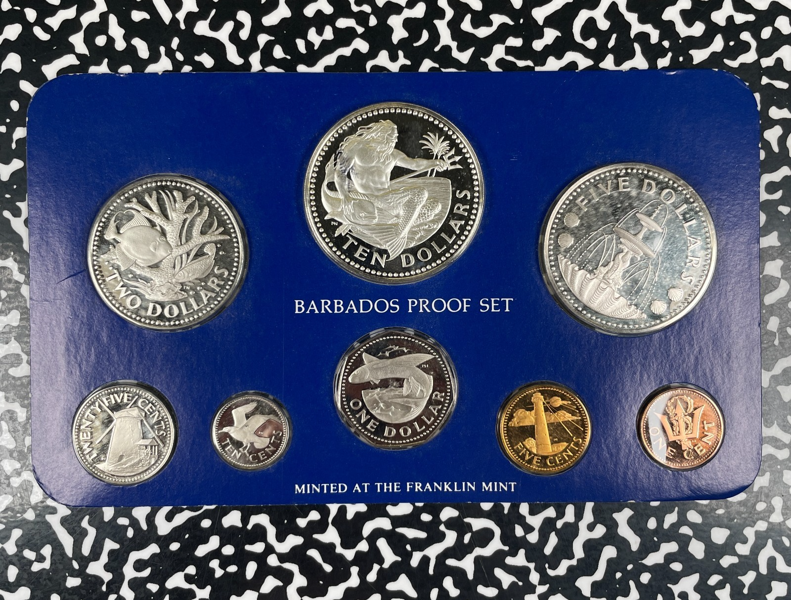 1979 Barbados 8x Coin Proof Set Lot#B3569 Including Silver!