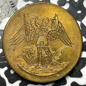 1910 Belgium Brussels Exposition Medal Lot#D7356 28mm
