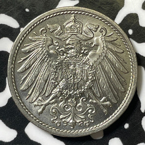 1911-G Germany 10 Pfennig Lot#E4783 High Grade! Beautiful!