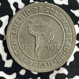 1932 Brazil 400 Reis Lot#C0976 High Grade! Beautiful!
