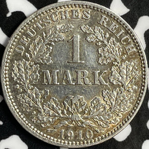 1910-E Germany 1 Mark Lot#D8795 Silver! Nice!