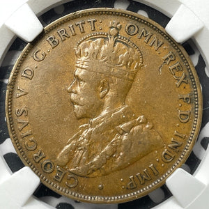 1925 Australia 1 Penny NGC XF40BN Lot#G7227