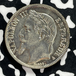 1867-A France 1 Franc Lot#JM9841 Silver! High Grade! Beautiful!