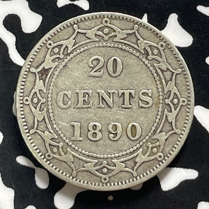 1890 Newfoundland 20 Cents Lot#T4576 Silver!