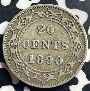 1890-C Newfoundland 20 Cents Lot#T8987 Silver!