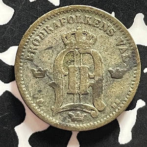 1883 Sweden 25 Ore Lot#T4308