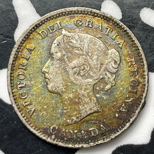 1885 Canada 5 Cents Lot#T2250 Silver!
