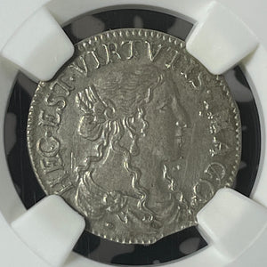 1666 Italy Tassarolo 1 Luigino NGC Cleaned-AU Details Lot#G222 Silver! Mir-43/2
