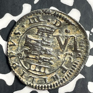 1620 Spain 6 Maravedis Lot#T0738