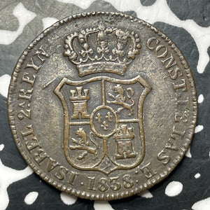 1838 Spain Catalonia 3 Quartos Lot#MK332