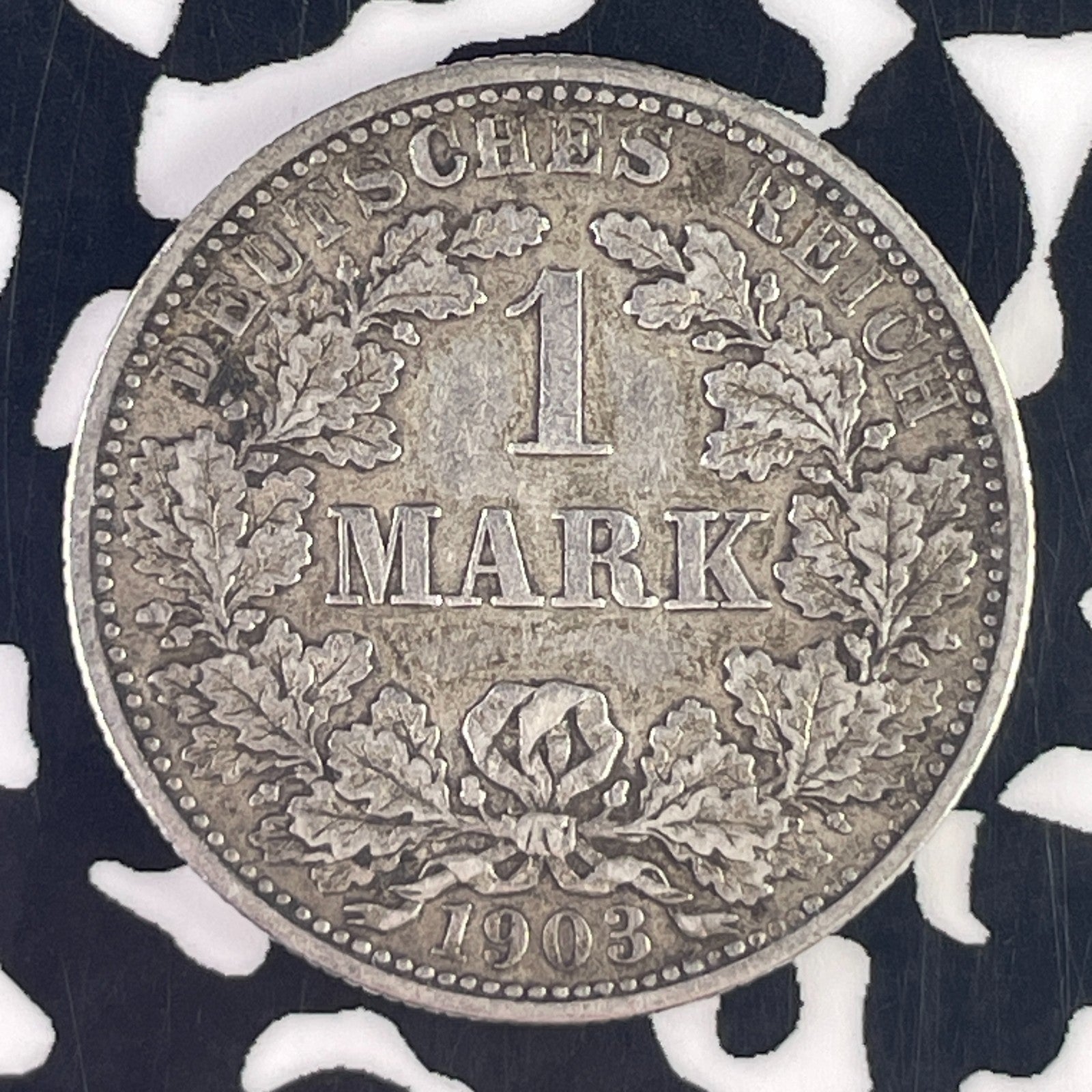 1903-F Germany 1 Mark Lot#F2328 Silver! Nice! Low Mintage