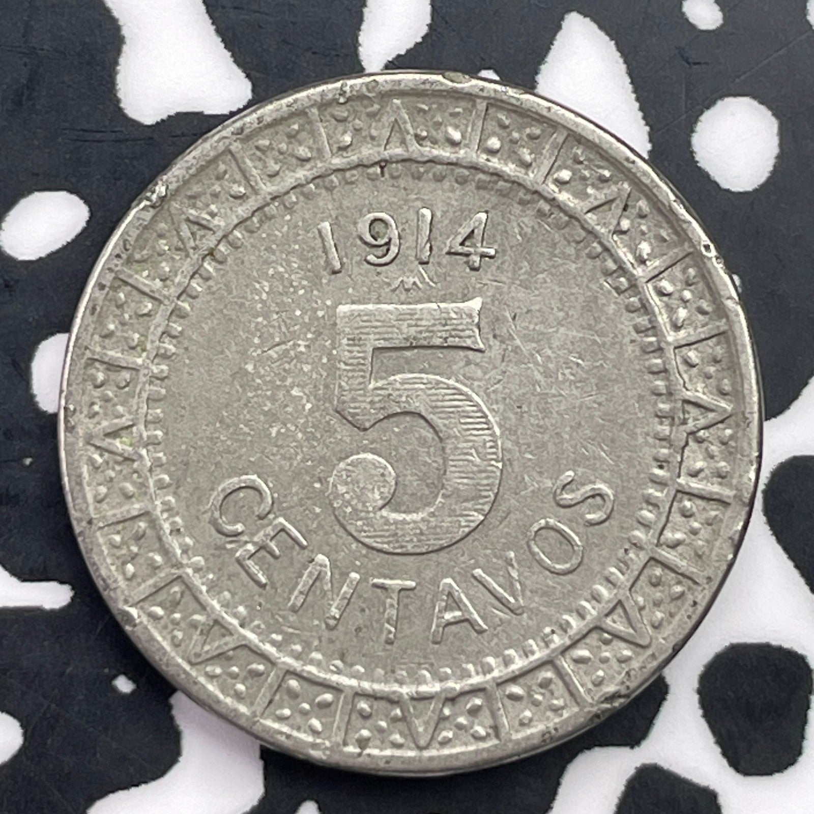 1914-M Mexico 5 Centavos Lot#C4334