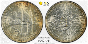 1952 Caribbean 40 Centavos PCGS MS62 Lot#G7946 Silver! Nice UNC!