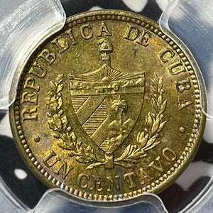 1943 Caribbean 1 Centavo PCGS MS63 Lot#G7888 Choice UNC!