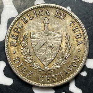 1915 Caribbean 10 Centavos Lot#JM8801 Silver! High Grade! Beautiful!