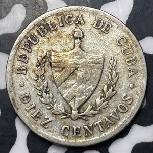 1920 Caribbean 10 Centavos Lot#E8199 Silver!