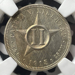 1915 Caribbean 2 Centavos NGC Cleaned-UNC Details Lot#G8817