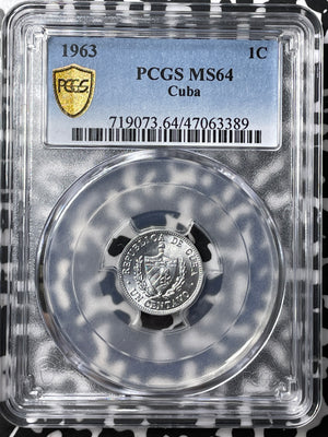 1963 Caribbean 1 Centavo1 PCGS MS64 Lot#G7988 Choice UNC!