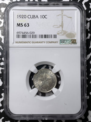 1920 Caribbean 1 Centavo NGC MS63 Lot#G7654 Choice UNC!