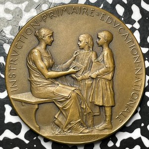 (1903-04) France Primary School Teachers Award Medal Lot#OV944 50mm