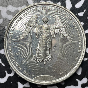 Undated Germany Jesus & Angels Medal Lot#D3946 37mm
