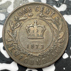 1873 Newfoundland Large Cent Lot#D5291