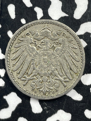 1911-G Germany 5 Pfennig Lot#M0854
