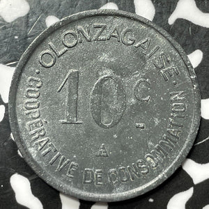 1918 France Olanzac 10 Centimes Notgeld Lot#D2449