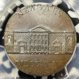 1794 G.B Middlesex Newgate Prison 1/2 Penny Conder Token PCGS MS63BN Lot#G5173