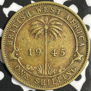 1945 British West Africa 1 Shilling Lot#D0088