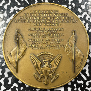 1965 U.S. Medallic Art Co. Lincoln, Garfield, Mckinley, Kennedy Medal Lot#B1509