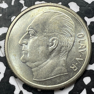 1962 Norway 1 Krone (8 Available) High Grade! Beautiful! (1 Coin Only)