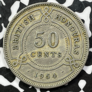1954 British Honduras 50 Cents (7 Available) (1 Coin Only)