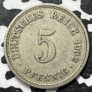 1902-A Germany 5 Pfennig (6 Available) (1 Coin Only)
