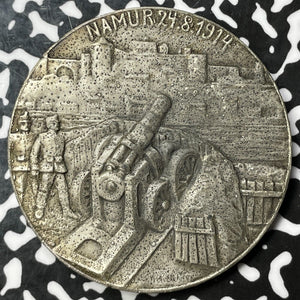 1914 Germany General Von Gallwitz Capture Of Namur White Metal Medal Lot#OV825