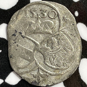 1530 Austria 2 Pfennig Lot#D4214 Silver!