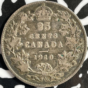 1910 Canada 25 Cents Lot#D4672 Silver!