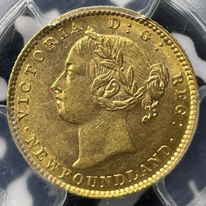 1882-H Newfoundland $2 Dollars PCGS MS62 Lot#G6530 Gold! Nice UNC! 25,000 Minted