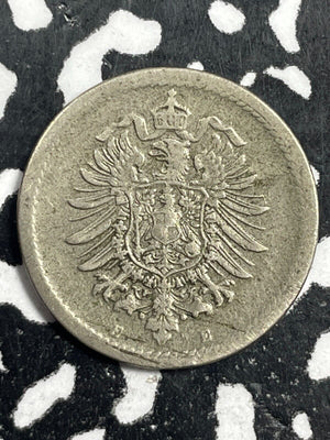 1875-F Germany 5 Pfennig Lot#M0822