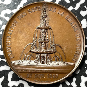 1887 Switzerland La Chaux-De-Fonds Medal Lot#OV1183 Martin-100, 46mm