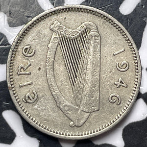 1946 Ireland 3 Pence Threepence Lot#D4385