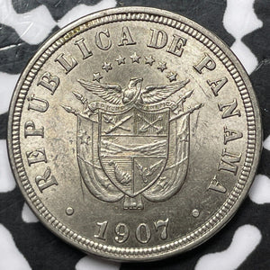 1907 Panama 2 1/2 Centesimos Lot#D3320 High Grade! Beautiful!