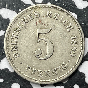 1899-A Germany 5 Pfennig (5 Available) (1 Coin Only)