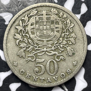 1944 Portugal 50 Centavos Lot#D4435